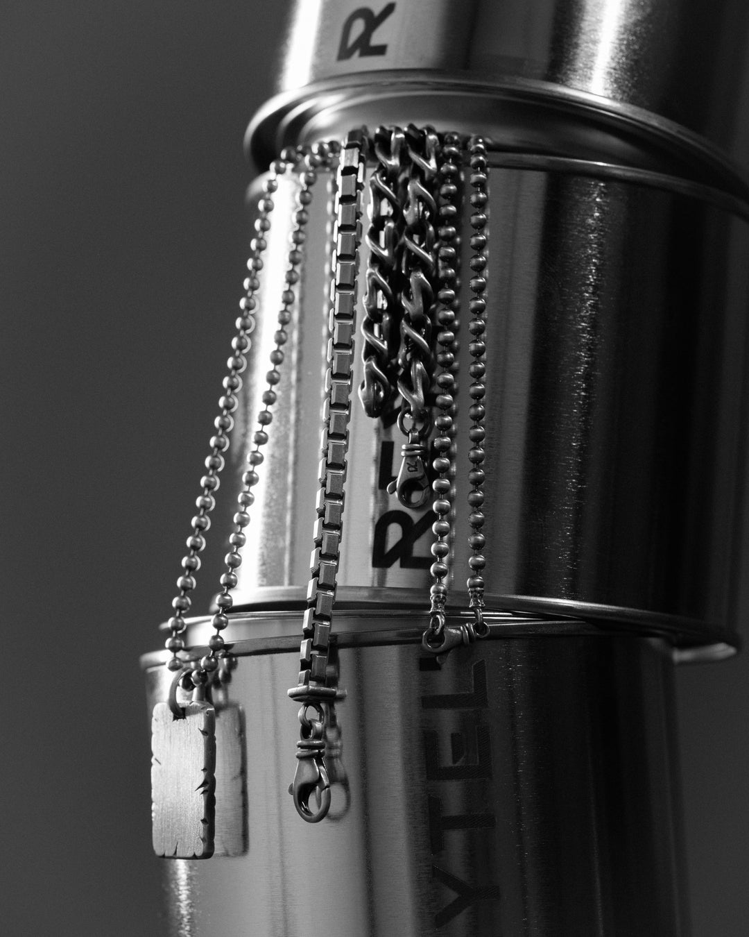 Silver token STONE - YOUR TEXT (individual engraving)