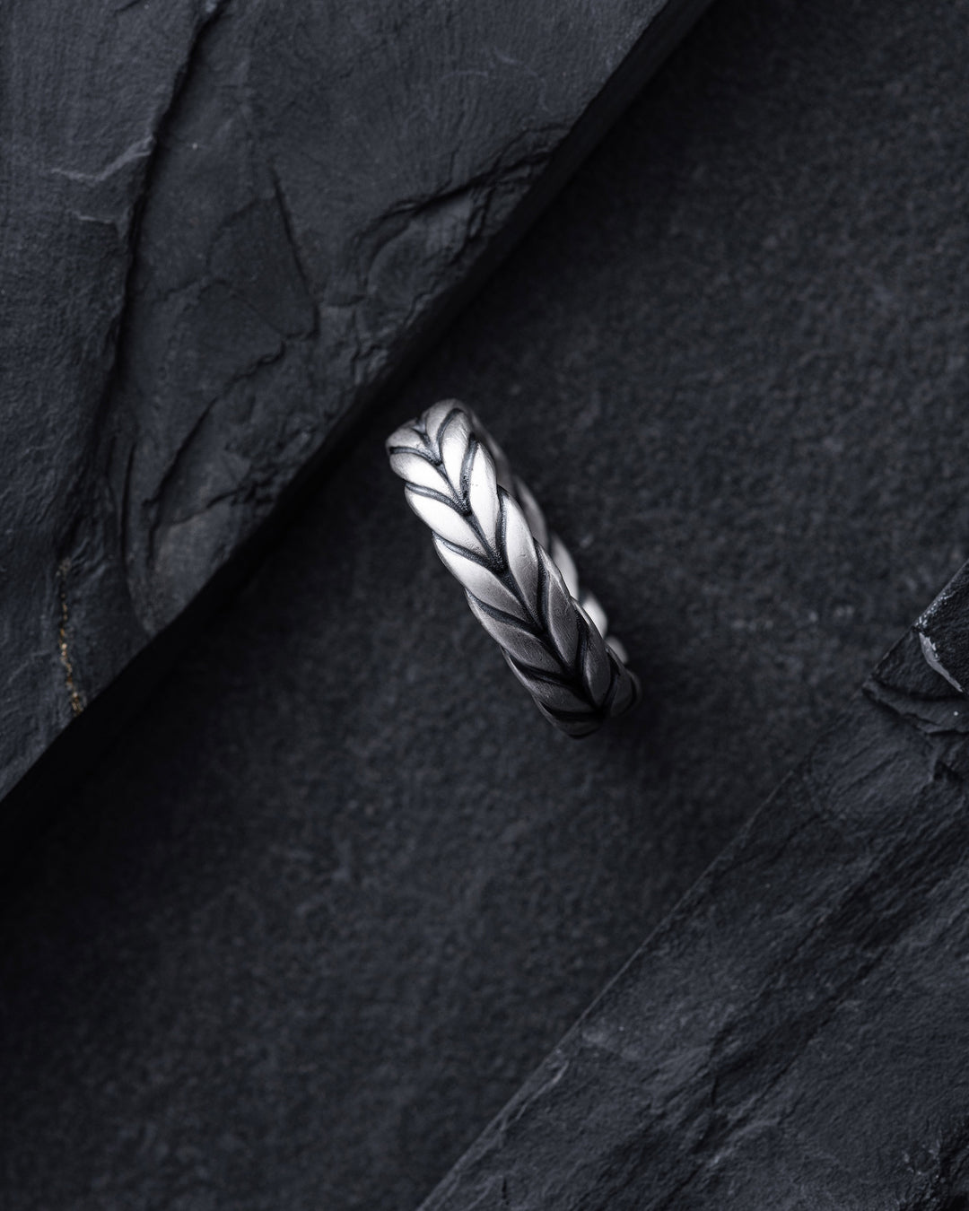 Silver ring TRITICUM