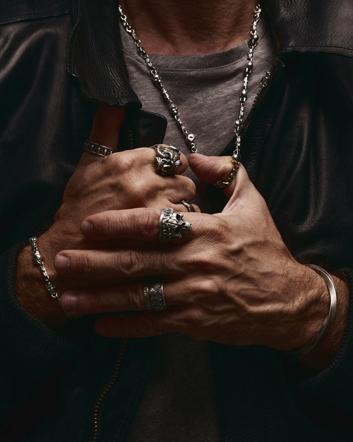 MEMENTO MORI silver chain