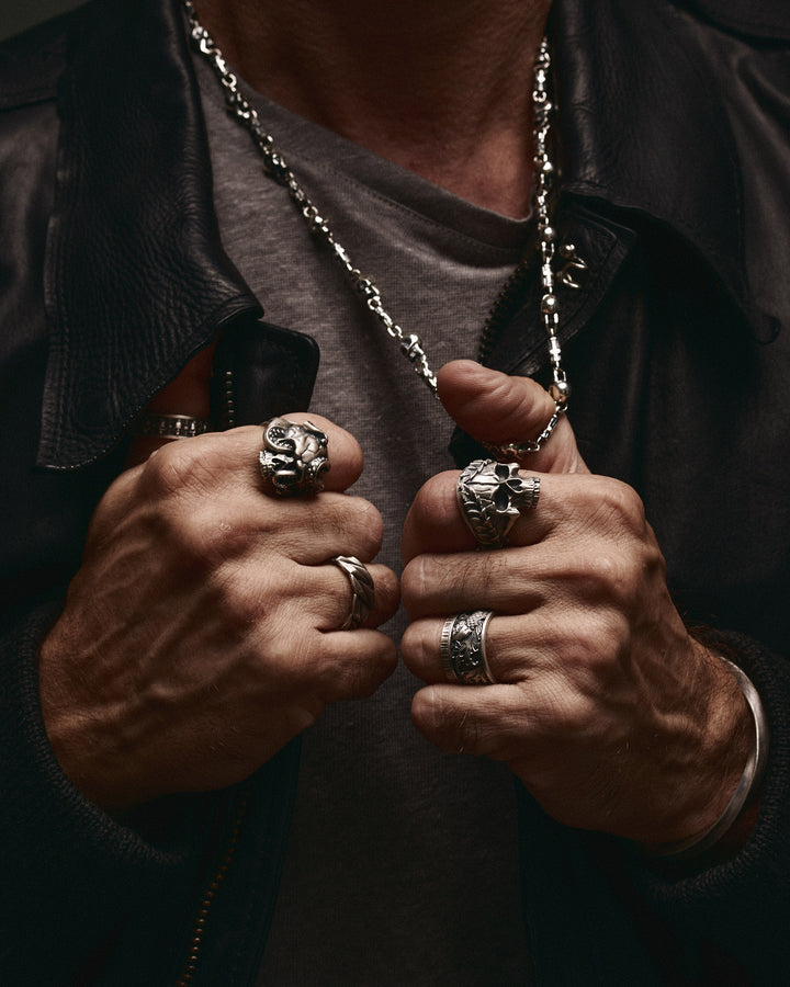 MEMENTO MORI silver chain