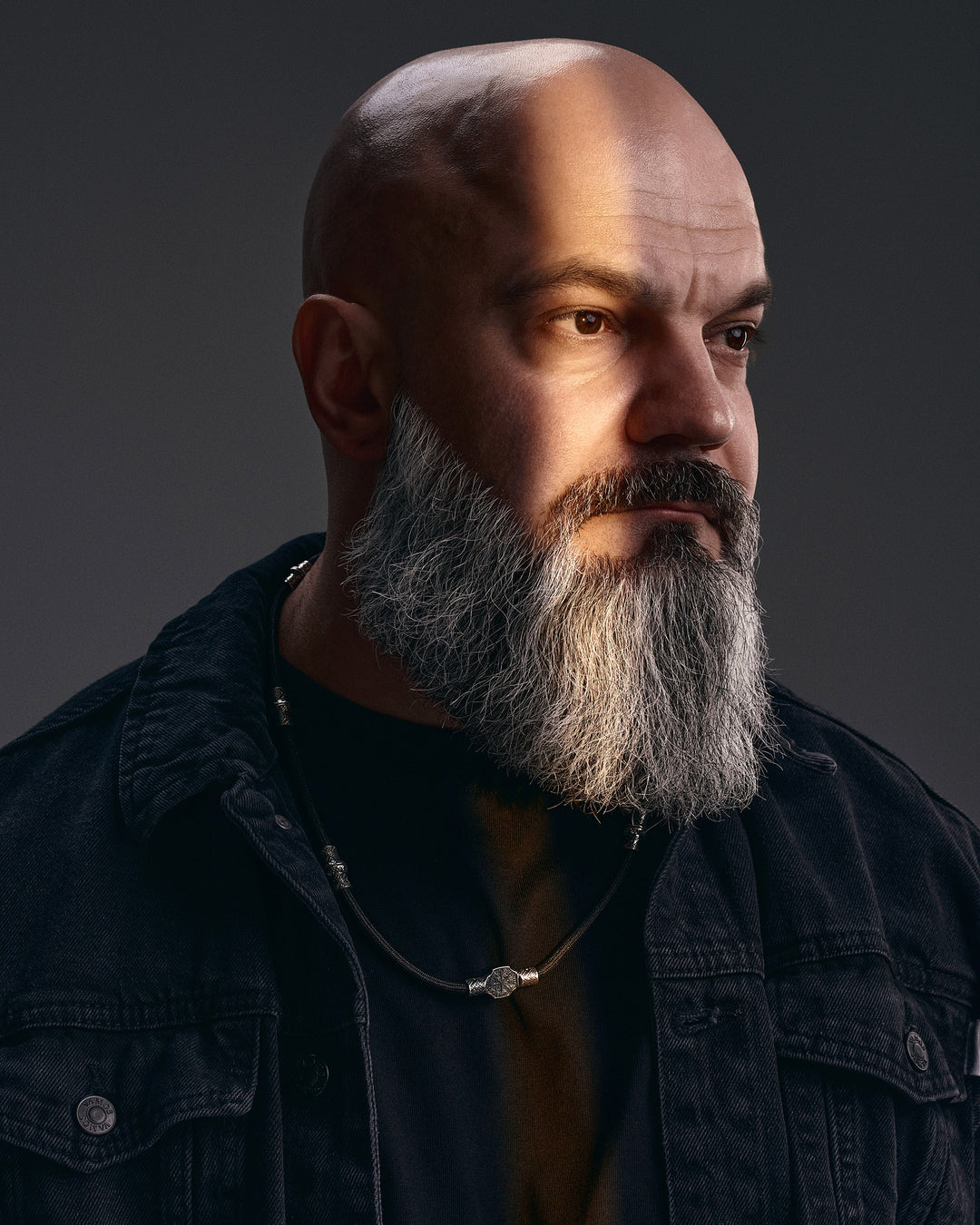 Cordone in seta VEGVISIR. SVARGA con inserti argento