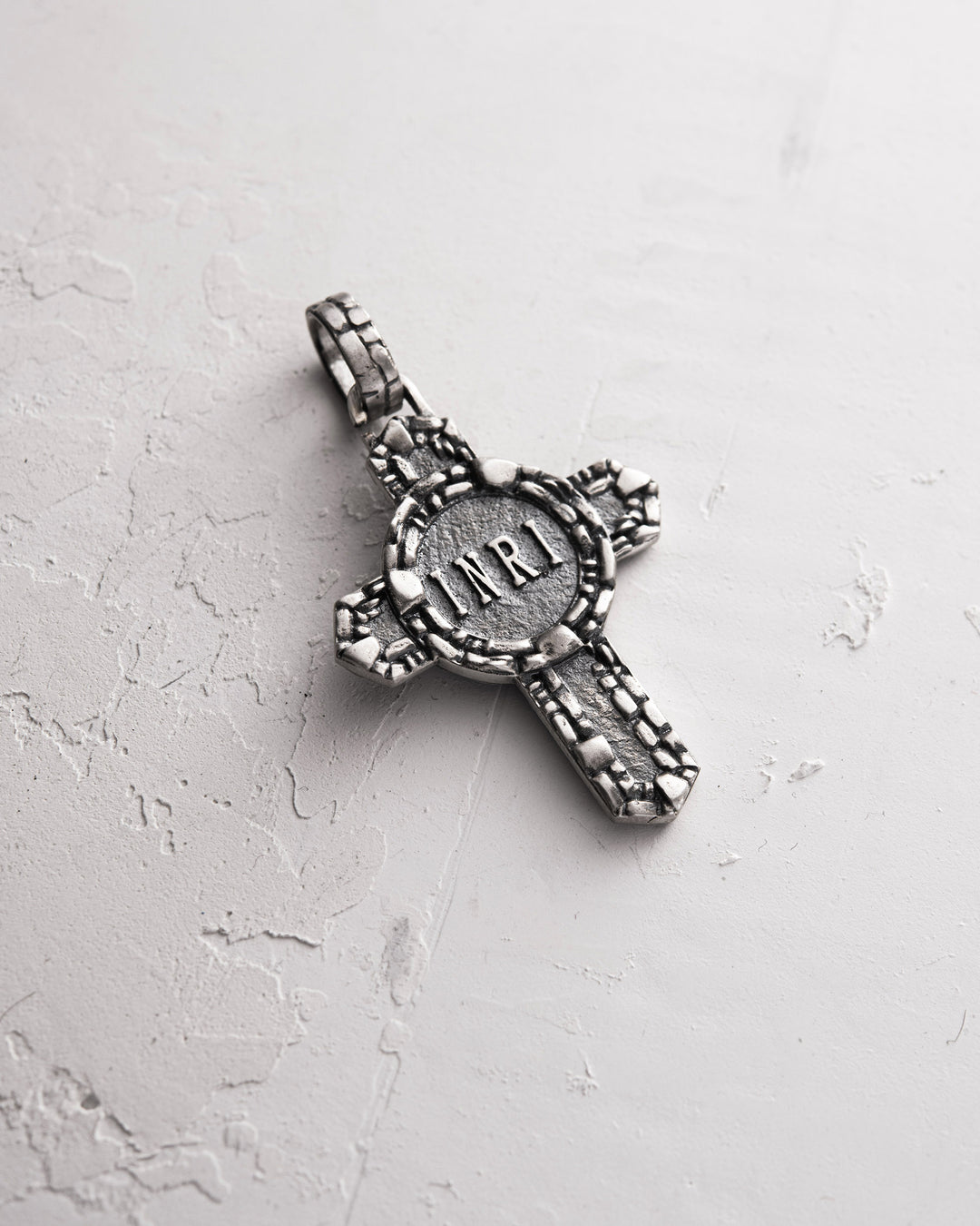 Silver cross JESUS CHRIST. ENLIGHTENMENT