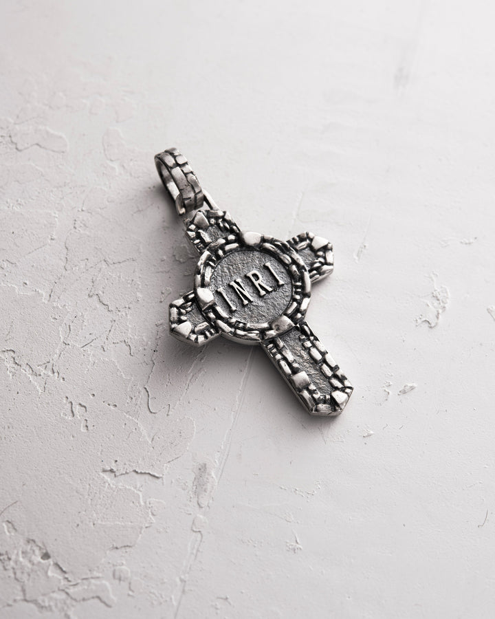 Silver cross JESUS CHRIST. ENLIGHTENMENT