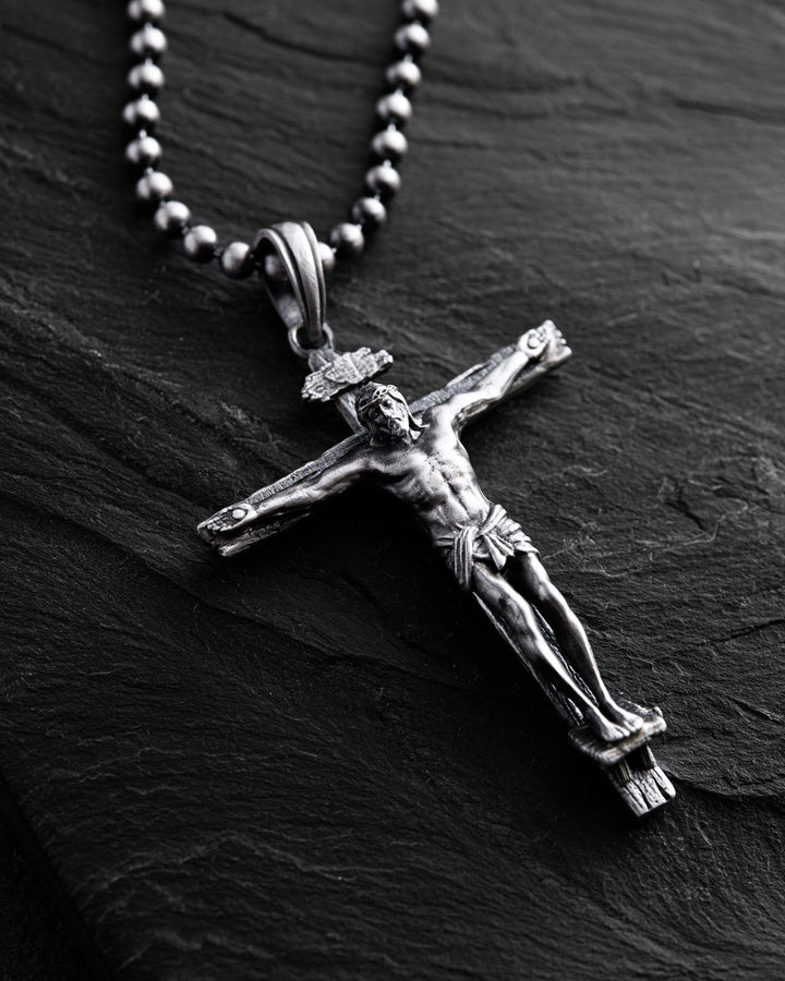 Silver Cross CRUCIFIXION OF JESUS CHRIST