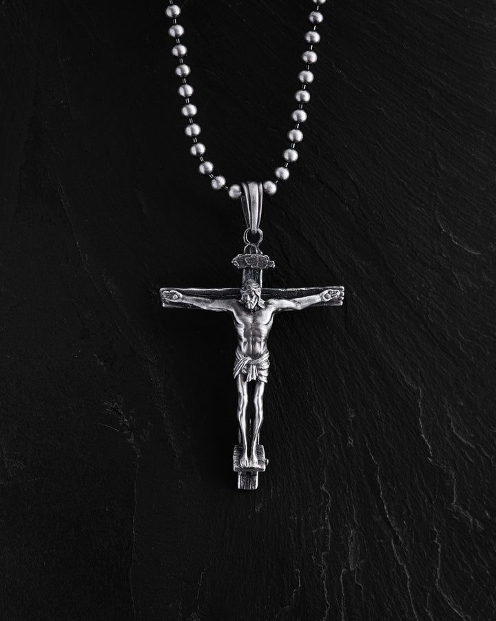 Silver Cross CRUCIFIXION OF JESUS CHRIST