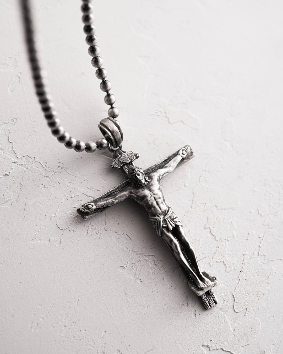 Silver Cross CRUCIFIXION OF JESUS CHRIST