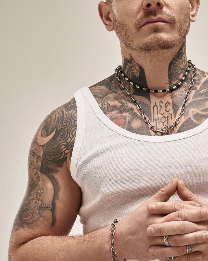 Silver chain SVAROG (ebony)