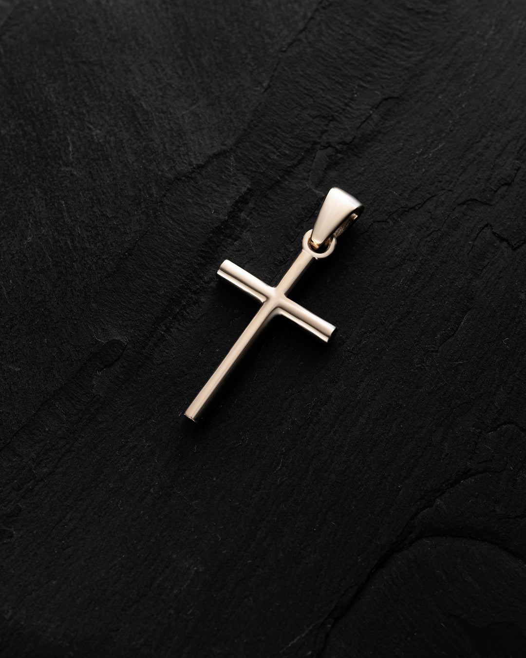 14k yellow gold cross ANBETUNG (mini)
