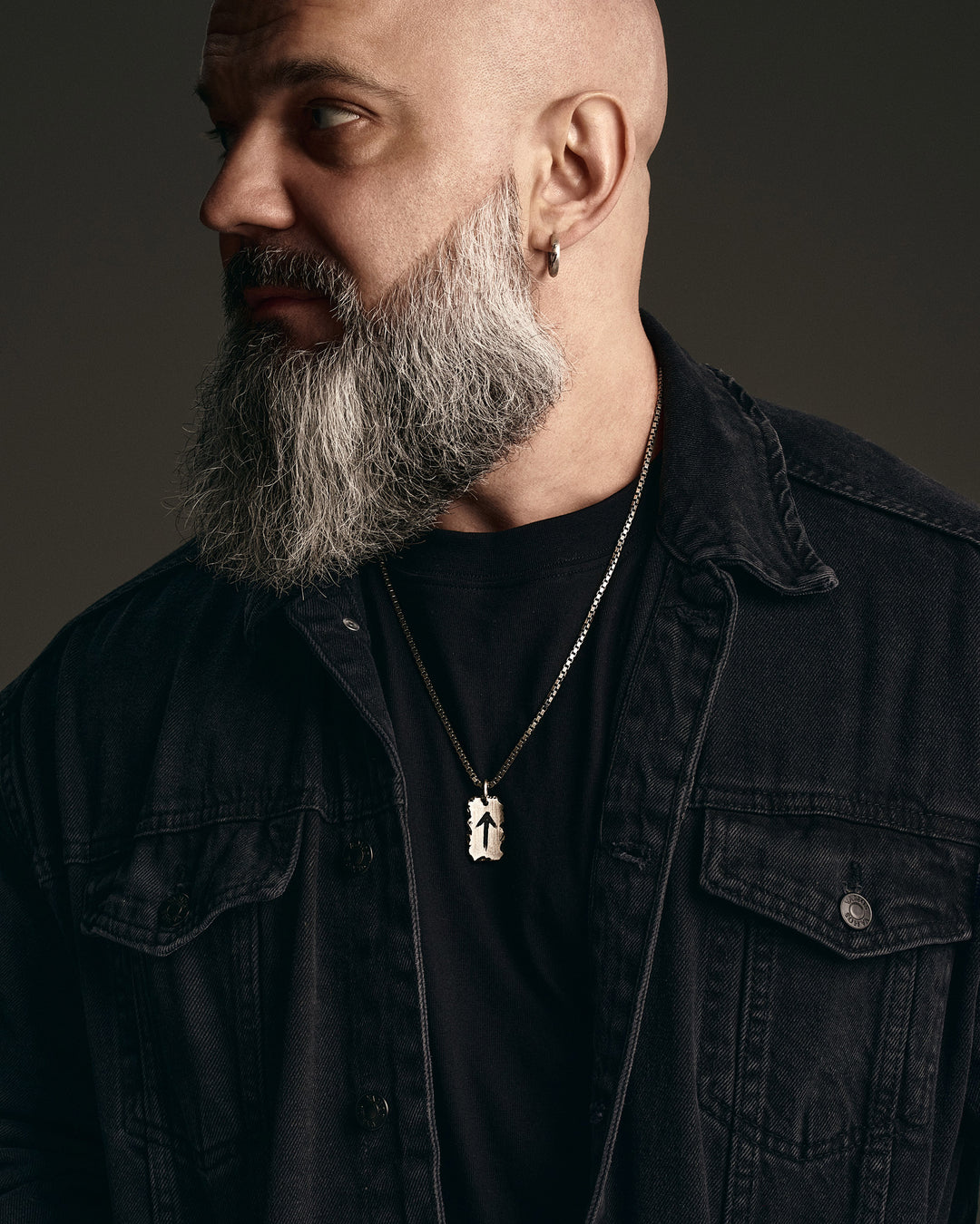 Silver pendant RUNE AMULET - FEHU