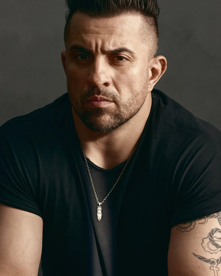 Silver pendant BULLET. MEMENTO MORI