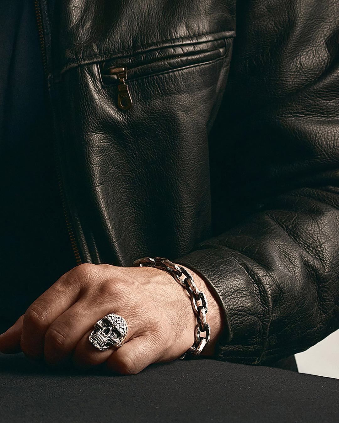 VOLCANO CHAIN silver bracelet