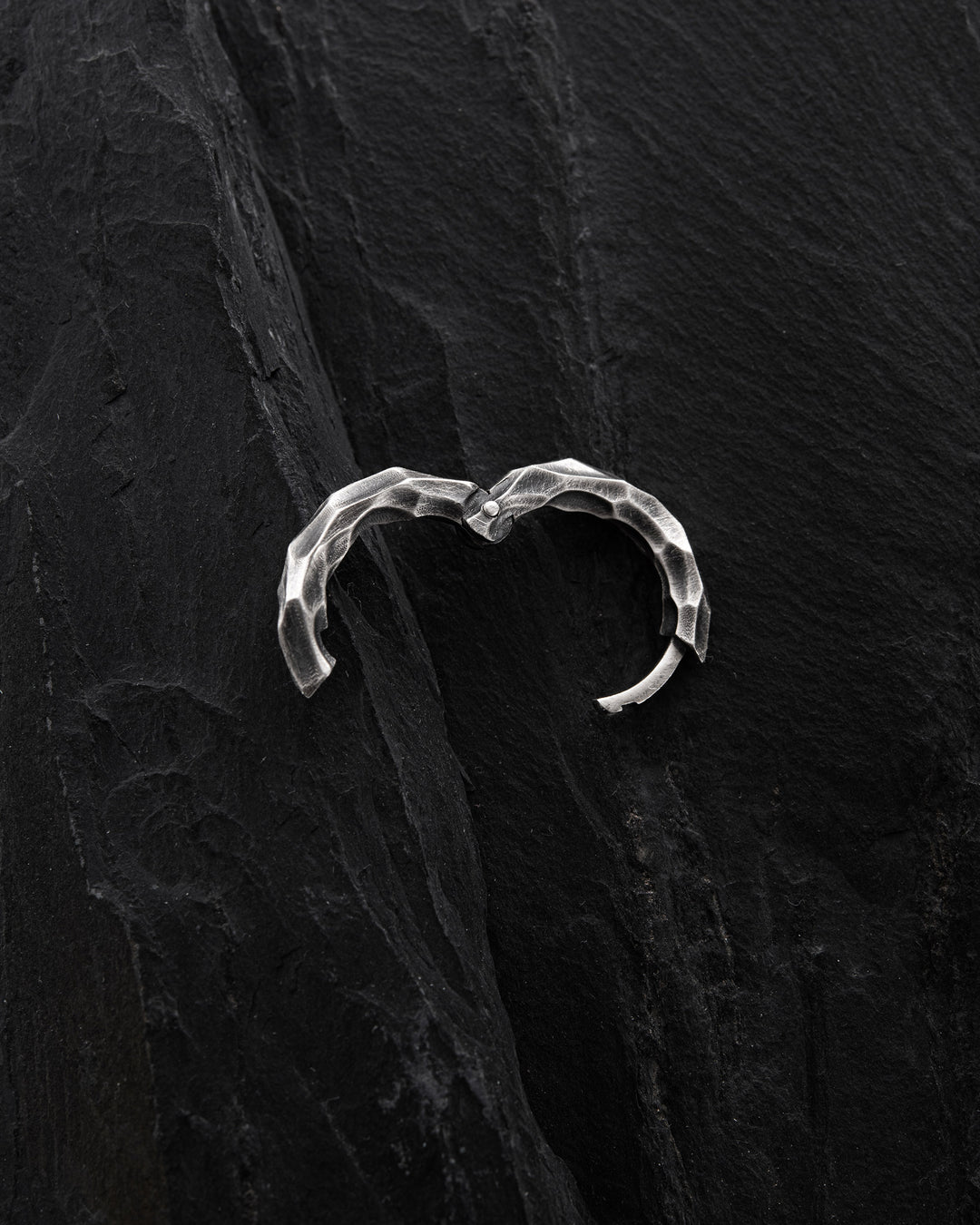 Silver single earring RUDENESS