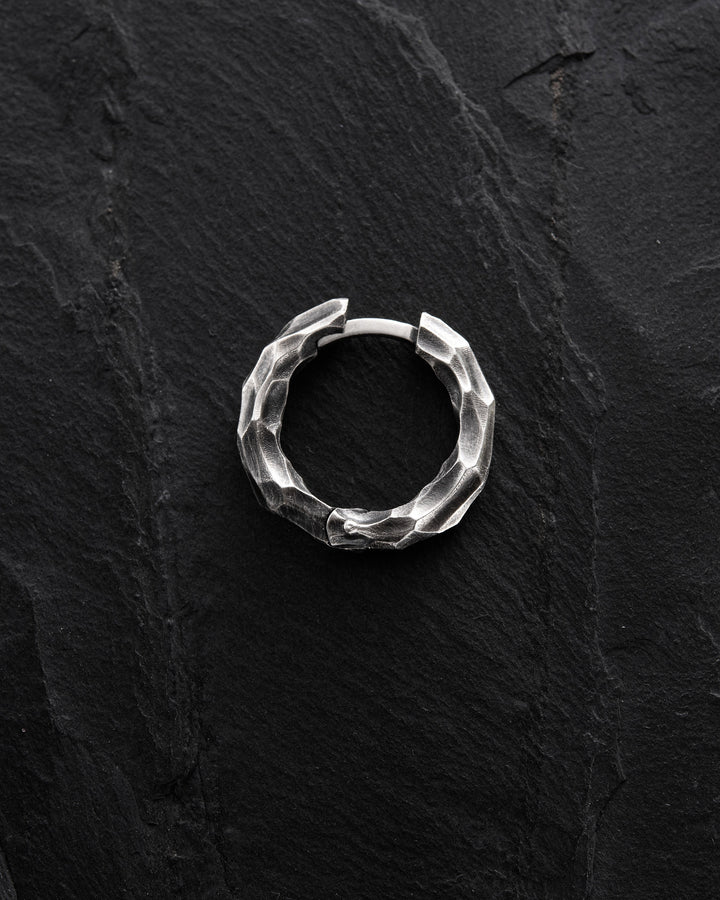 Silver single earring RUDENESS