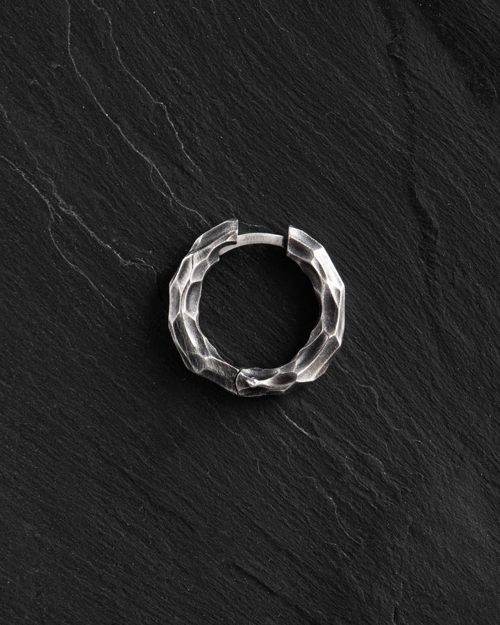 Silver single earring RUDENESS