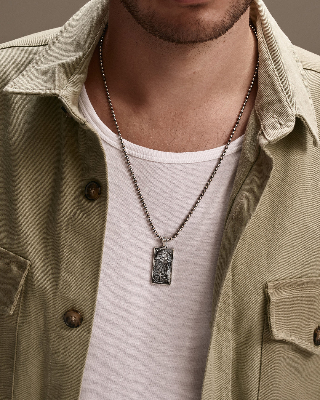 Colgante de plata JESÚS CON CORONA DE ESPINAS