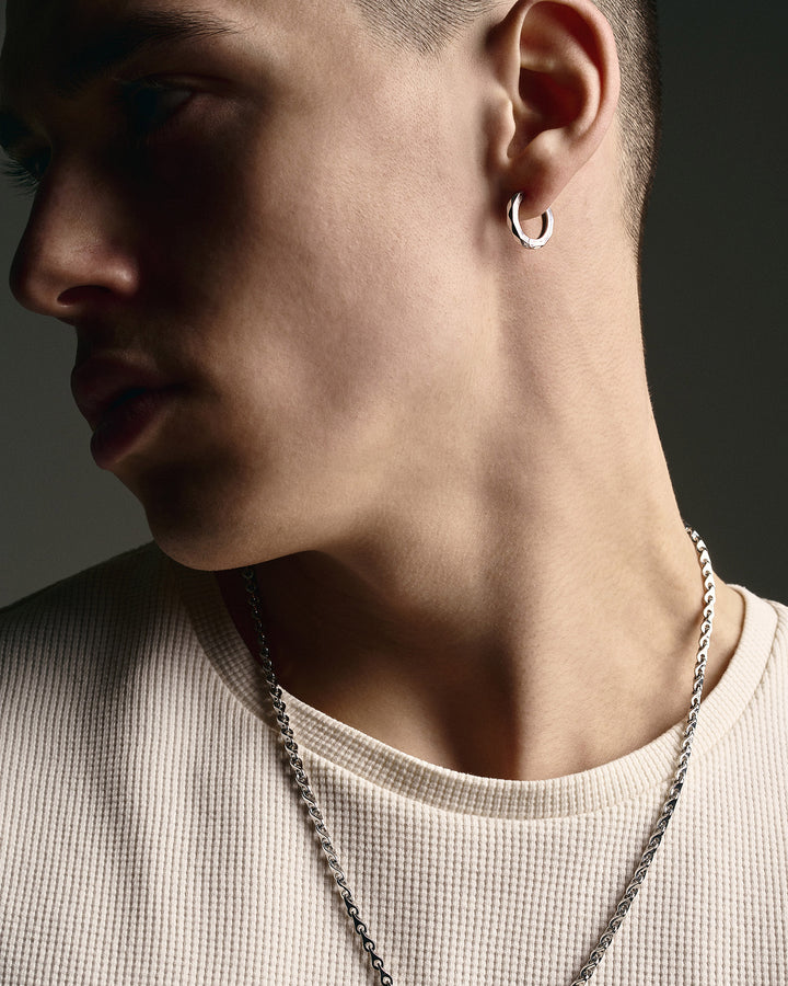 14k white gold single earring FLASH