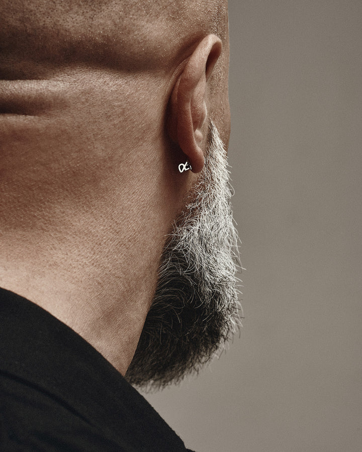 14k white gold single - earring REEKS