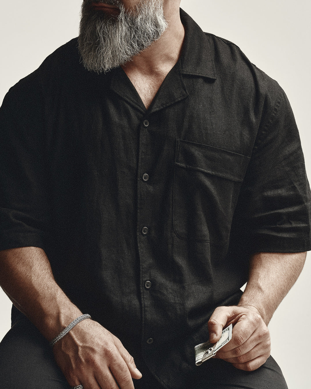 Silver money clip FLEUR DE LIS