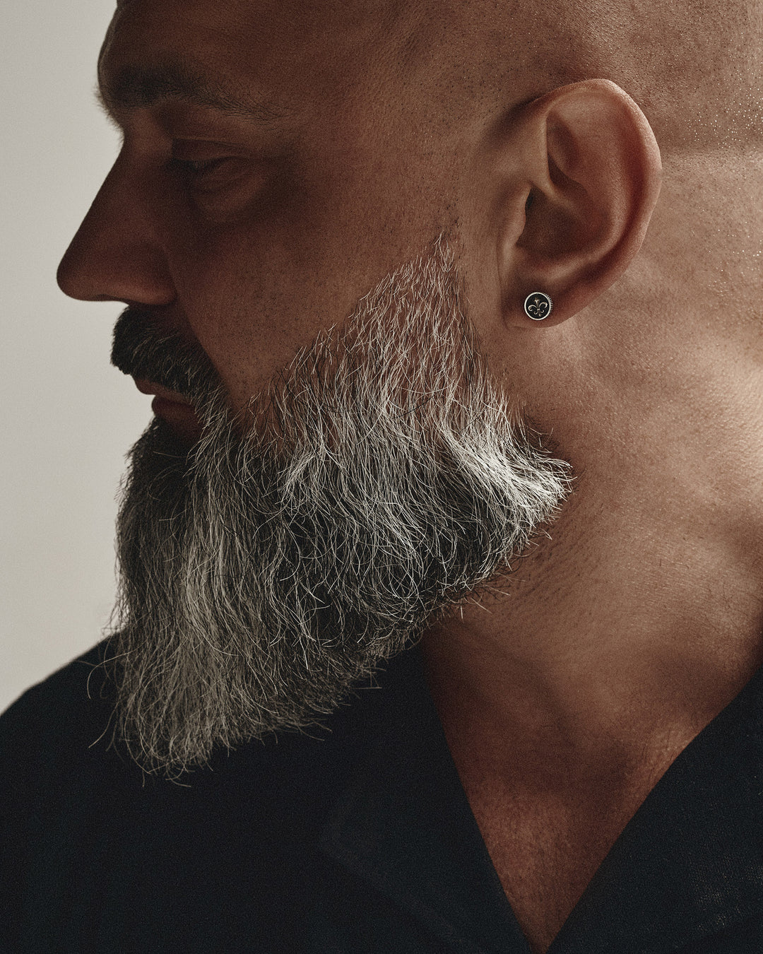 FLEUR DE LIS single earring in silver