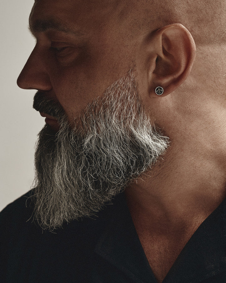 FLEUR DE LIS single earring in silver