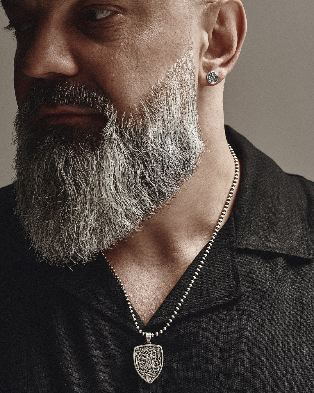 Silver pendant - shield TREE OF LIFE