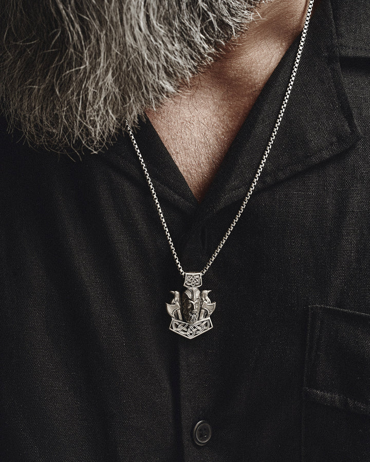 VIKING WARRIOR Silver pendant
