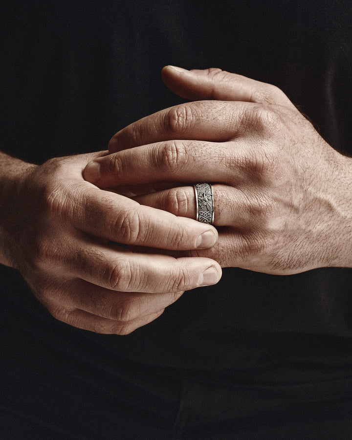 Silver ring SAINT MICHAEL