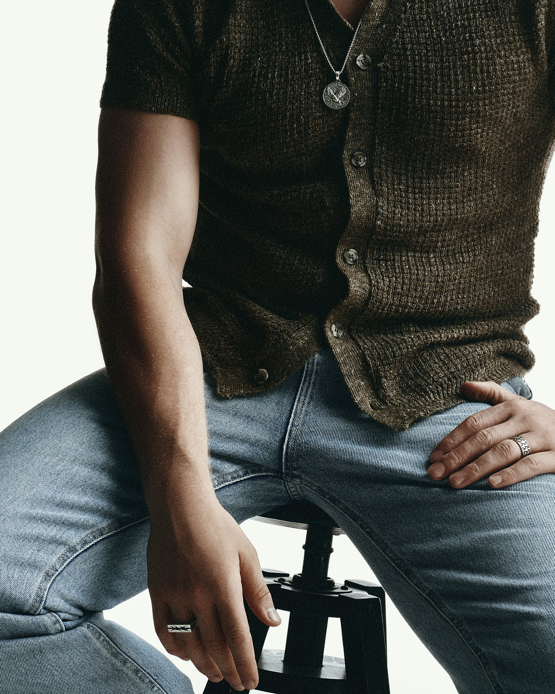 Silver ring FRACTURE