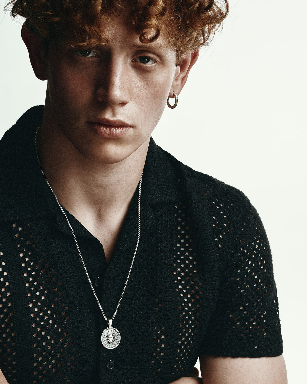 Silver single earring TRIN