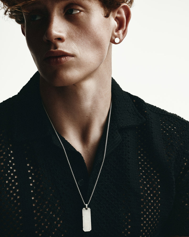 THE BOULDER silver pendant