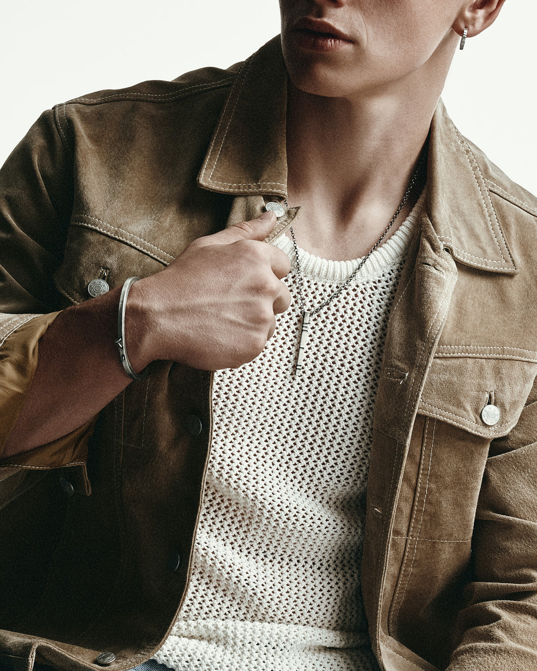 Silver bangle DENKEN