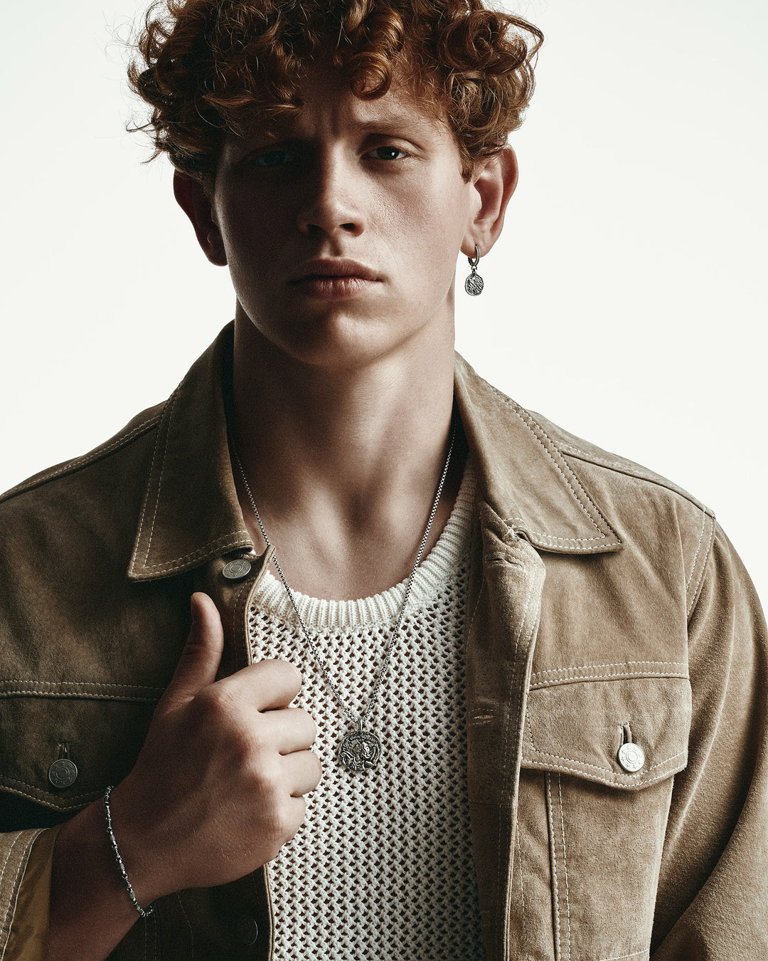 GREEK COIN silver pendant