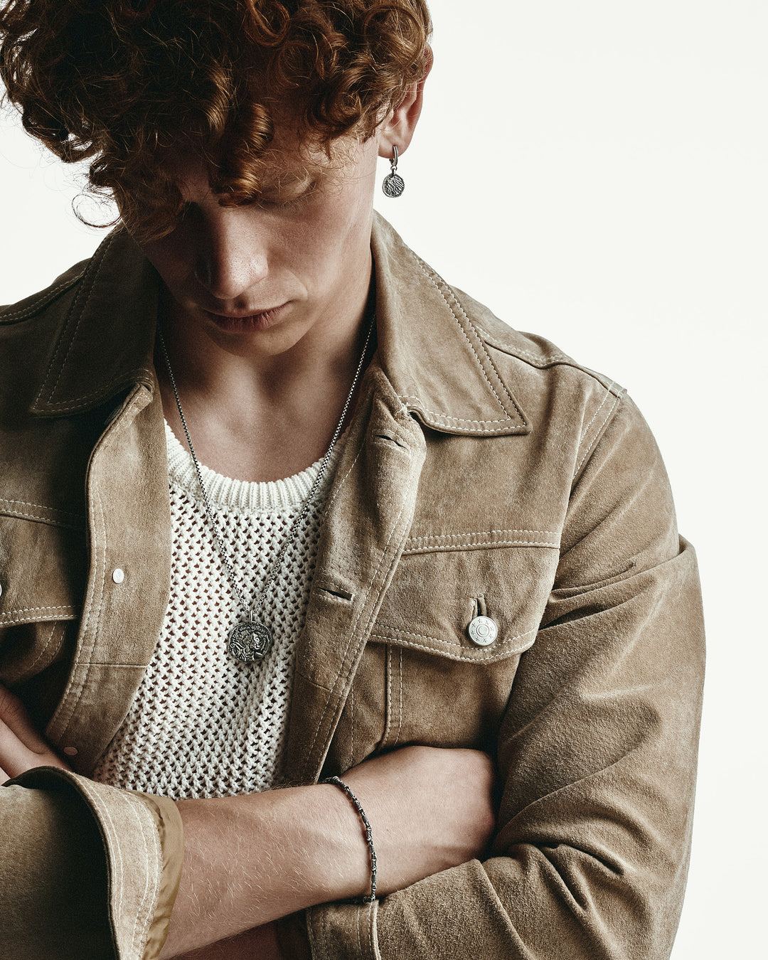 GREEK COIN silver pendant