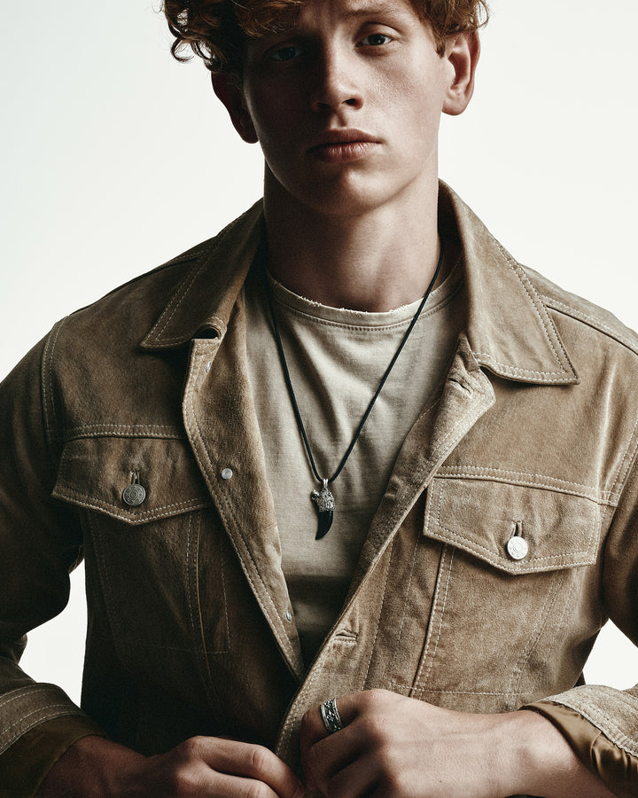 Silver pendant BEAR CLAW