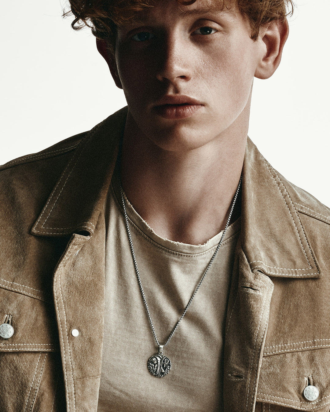 Silver pendant ANGEL AND DEMON