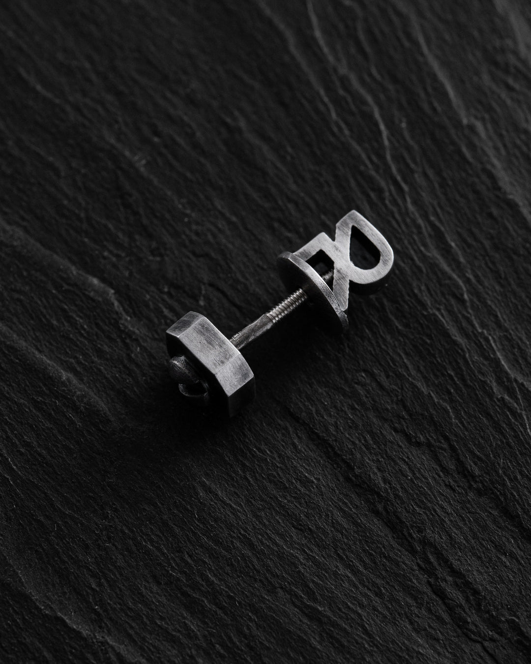 Silver mono - earring SINGULA