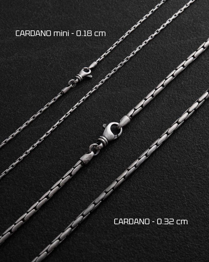 Silver chain - weave CARDANO mini