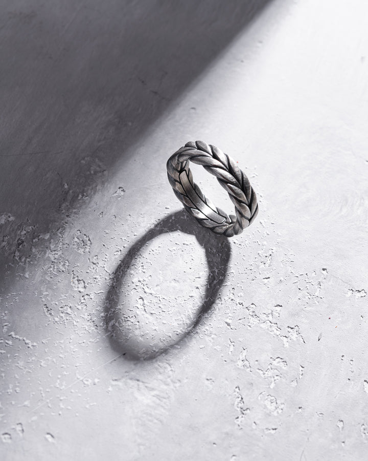 Silver ring TRITICUM