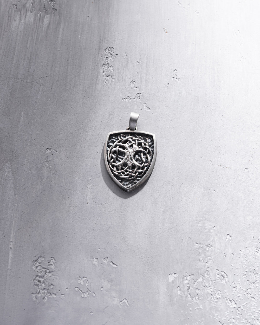 Silver pendant - shield TREE OF LIFE