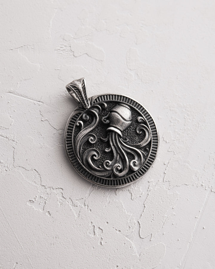 Silver pendant Zodiac sign - AQUARIUS