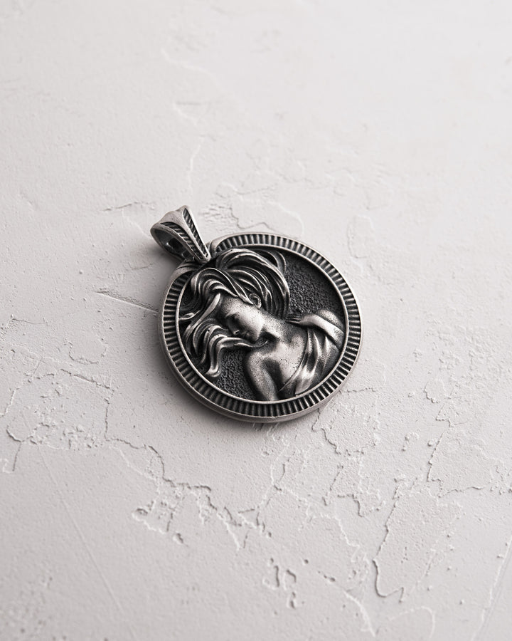 Silver pendant Zodiac sign - VIRGO