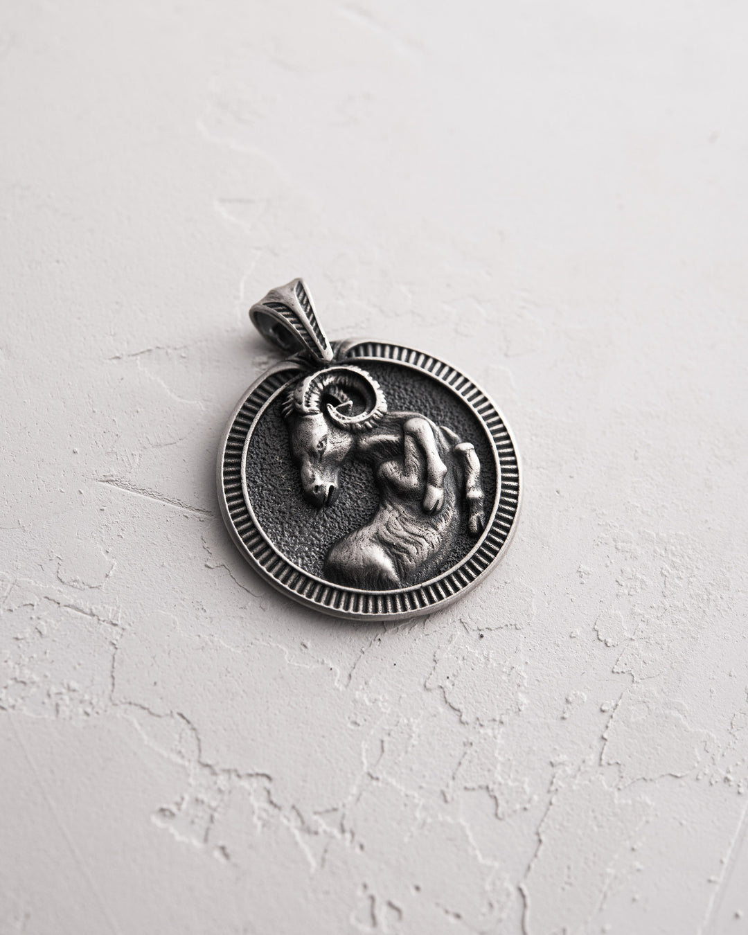 Silver pendant Zodiac sign - ARIES