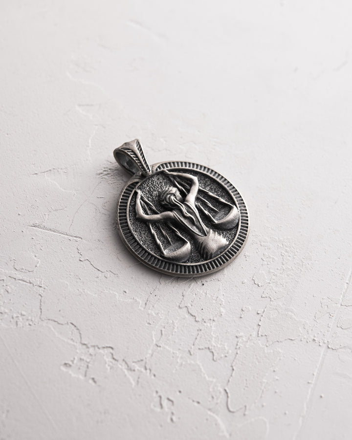 Silver pendant Zodiac sign - LIBRA