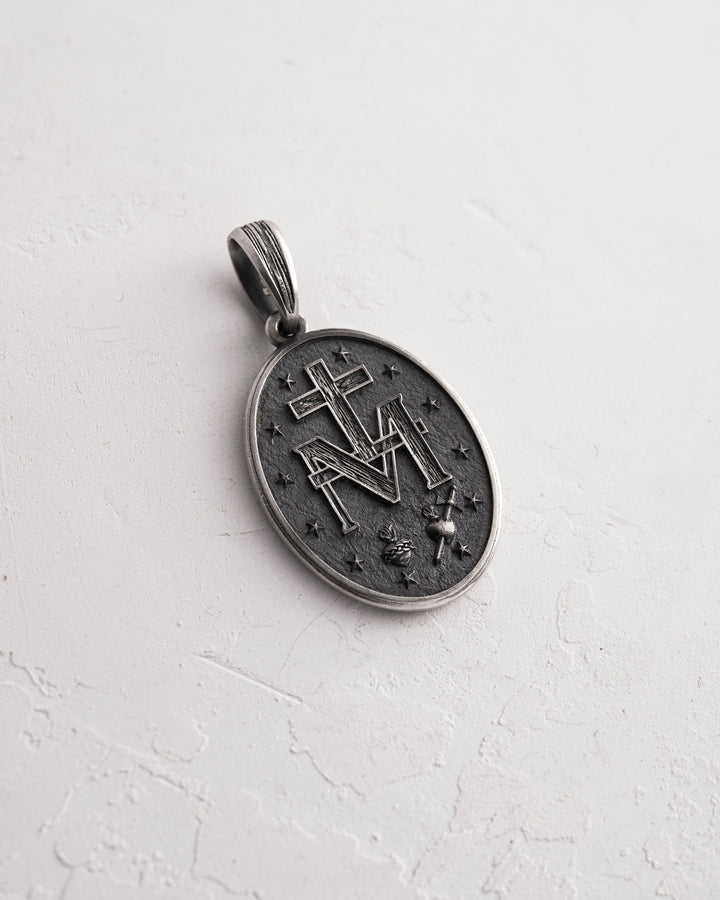 Silver VIRGIN MARY pendant