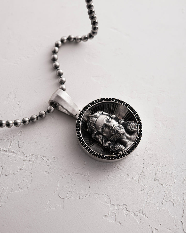 Silver pendant FACE OF JESUS CHRIST