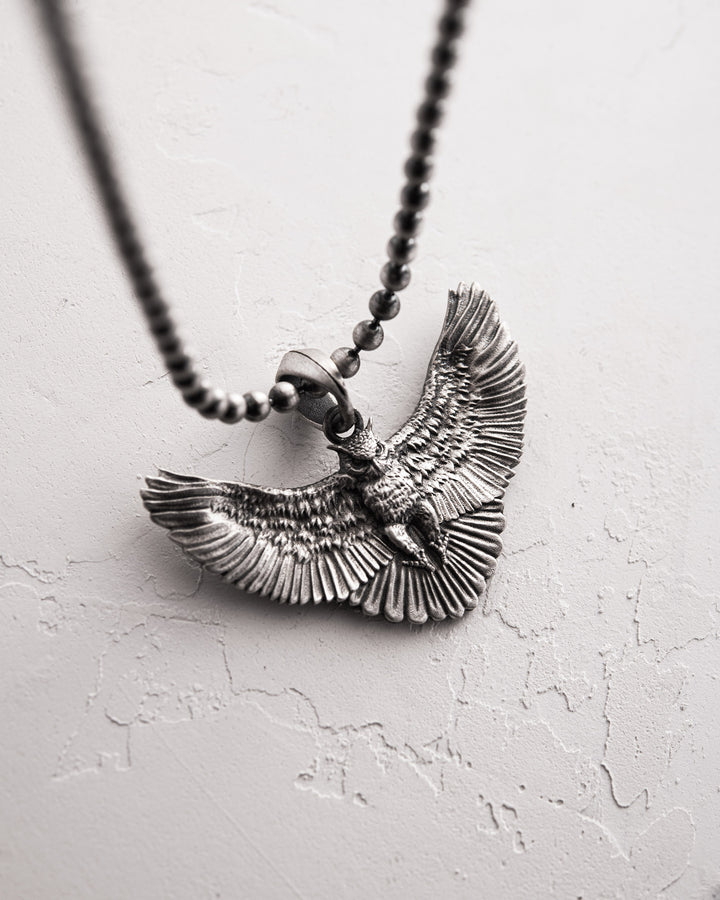 Silver pendant THE OWL