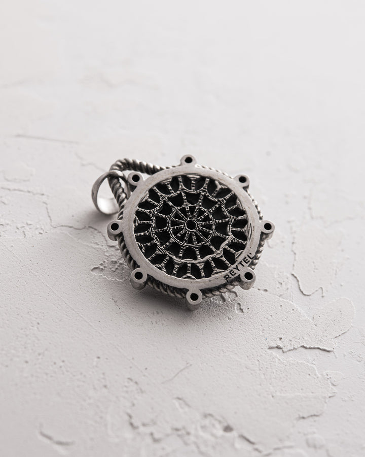 Silver pendant WHEEL OF FATE