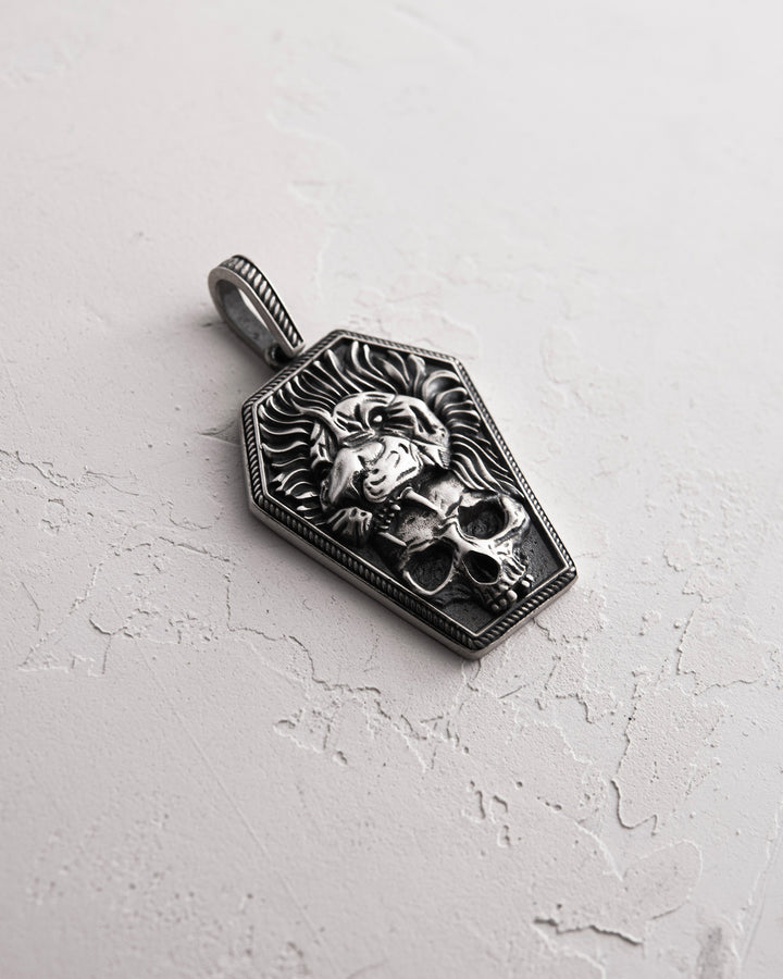 MEMENTO MORI silver pendant