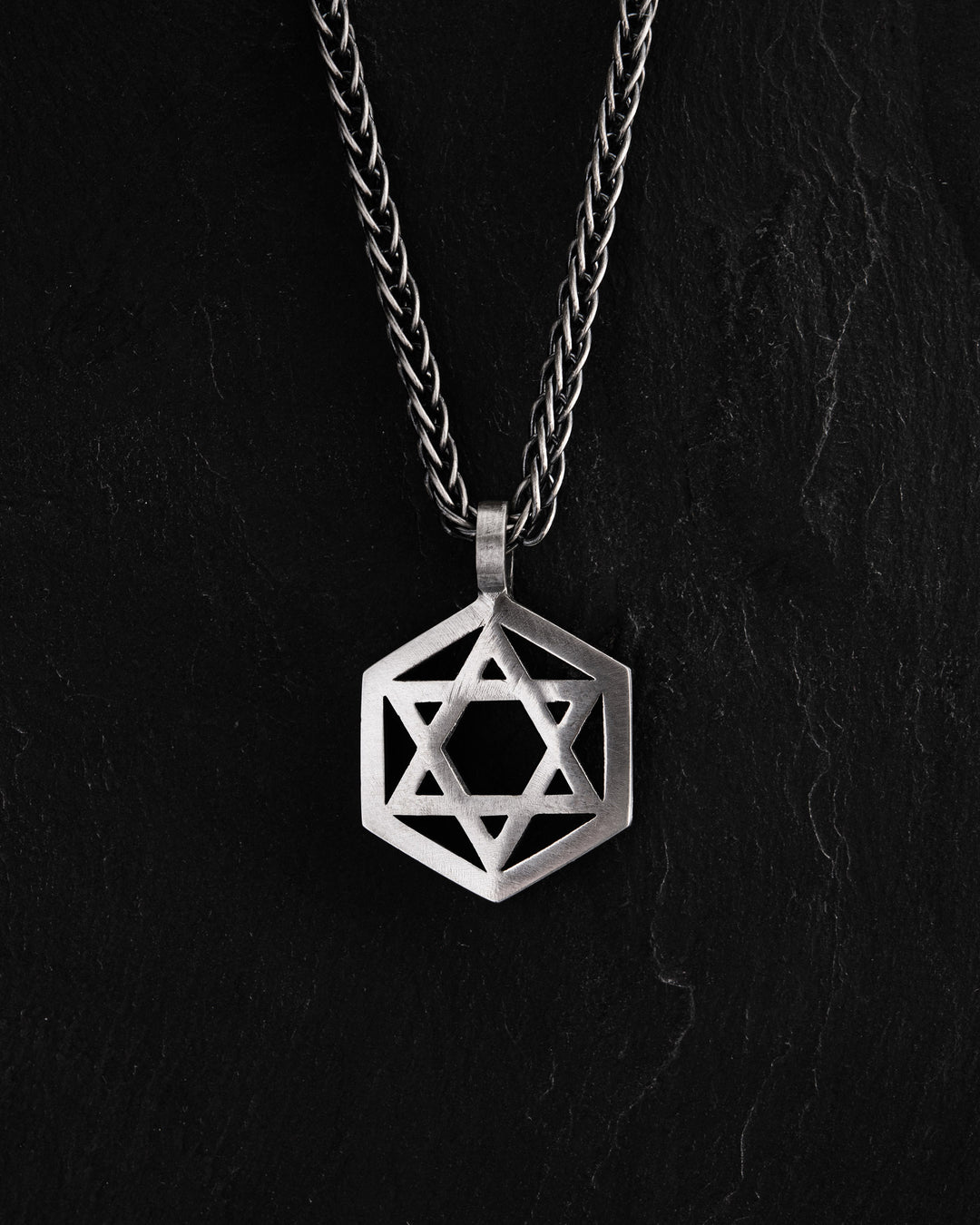 Silver pendant HEBREW STAR
