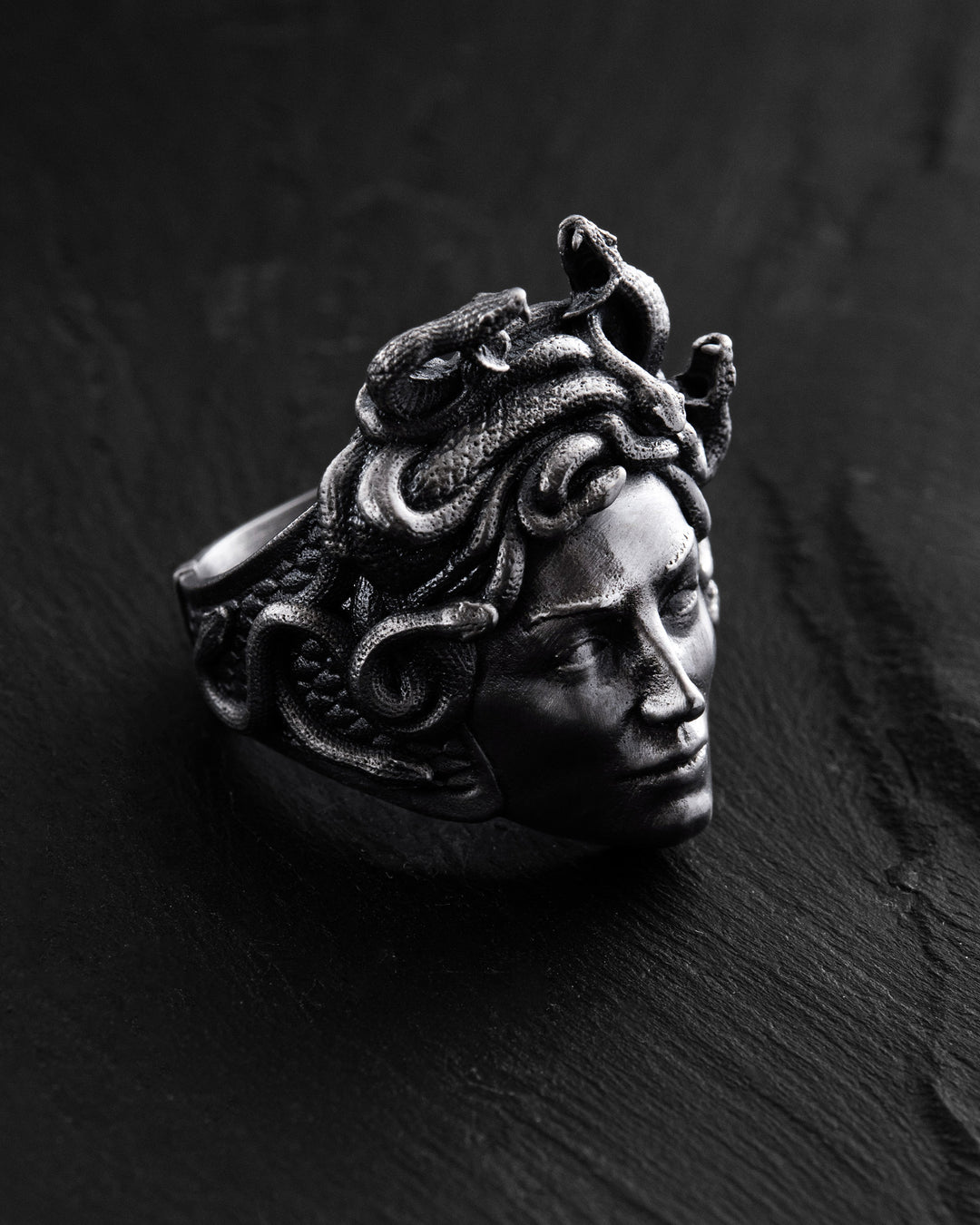 Silver ring GORGON MEDUSA